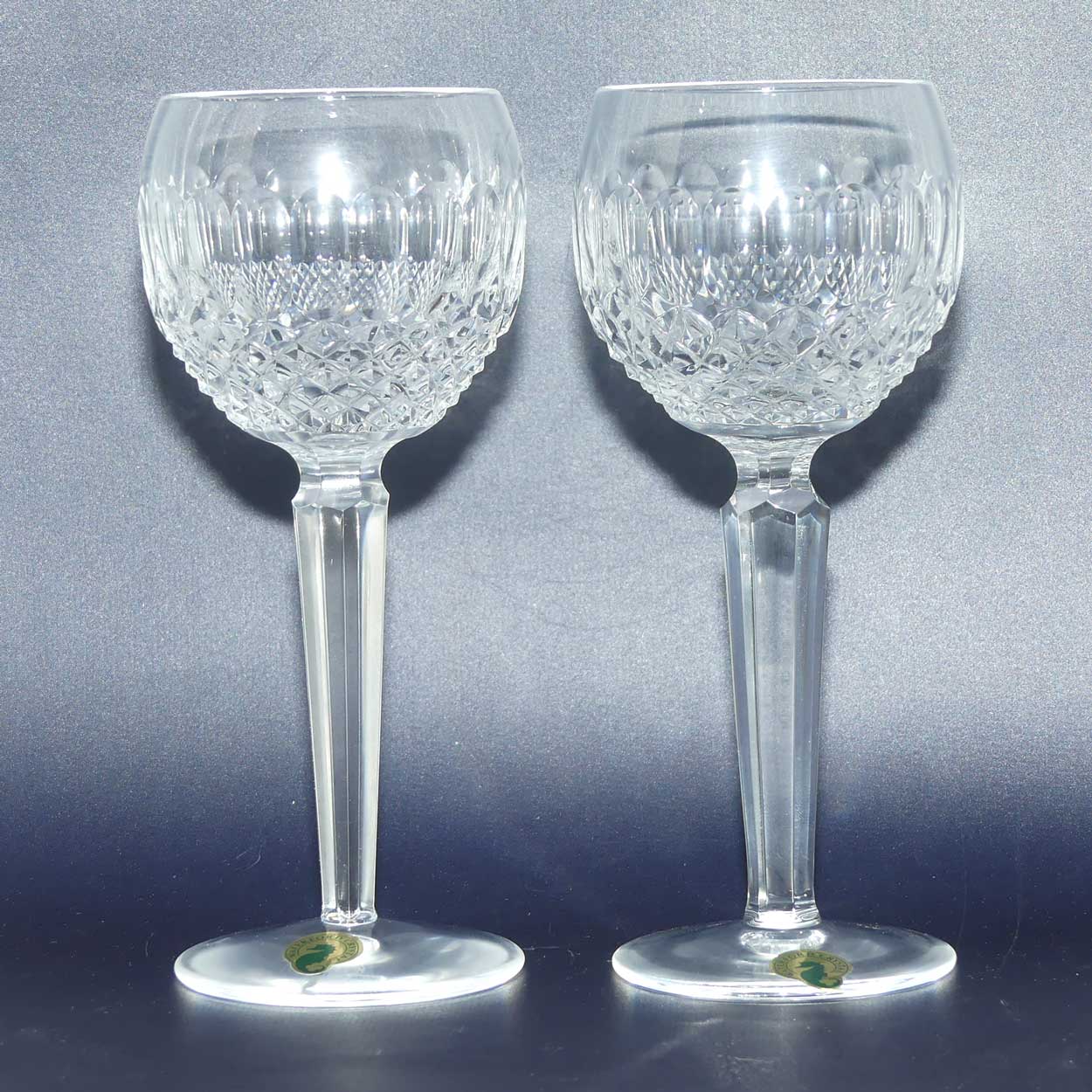 Waterford Crystal Colleen pattern long stem Hock glasses | 150ml