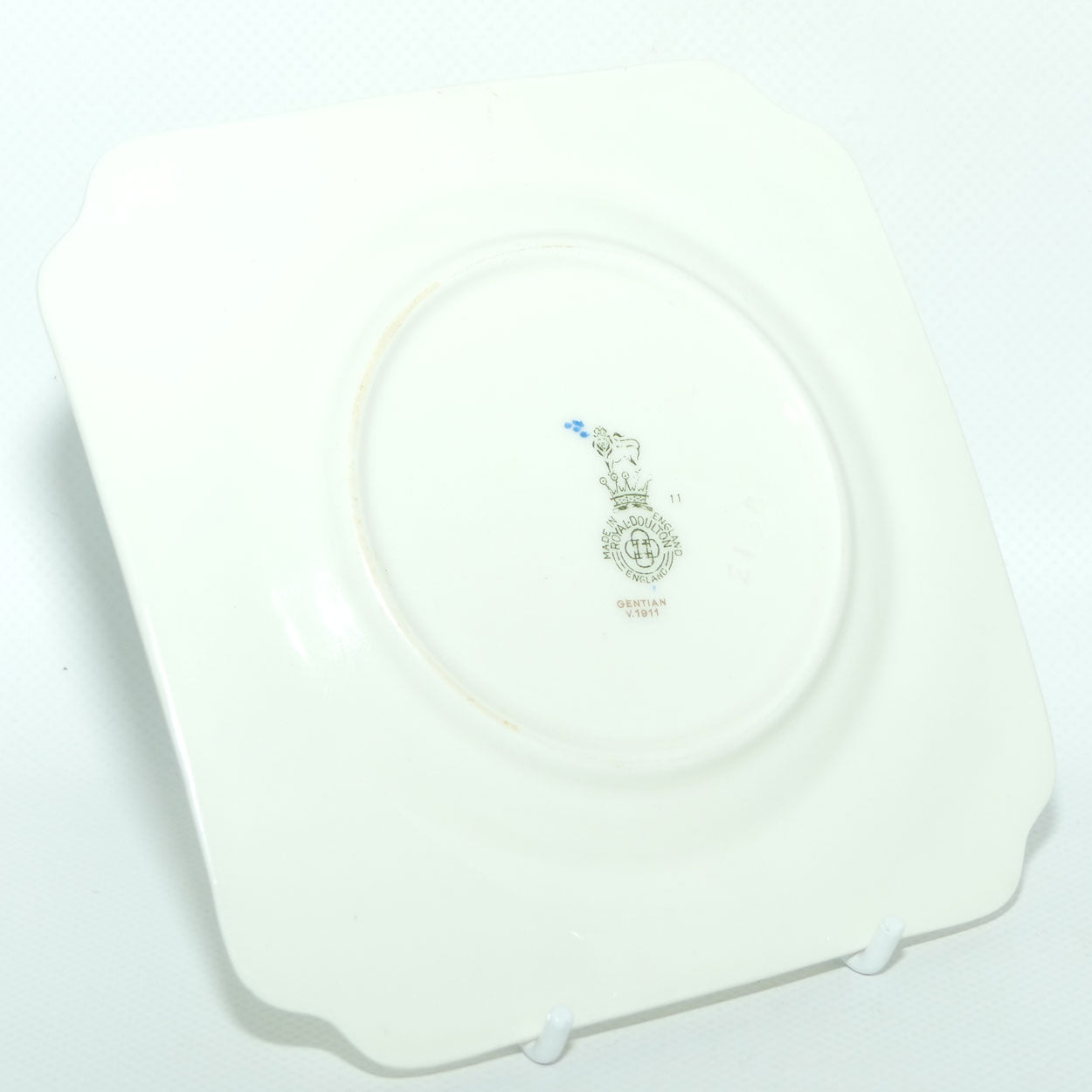 Royal Doulton Gentian pattern V1911 | pair of square tea plates