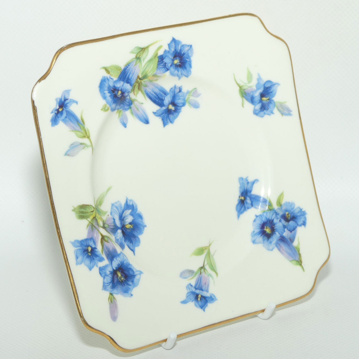 Royal Doulton Gentian pattern V1911 | pair of square tea plates