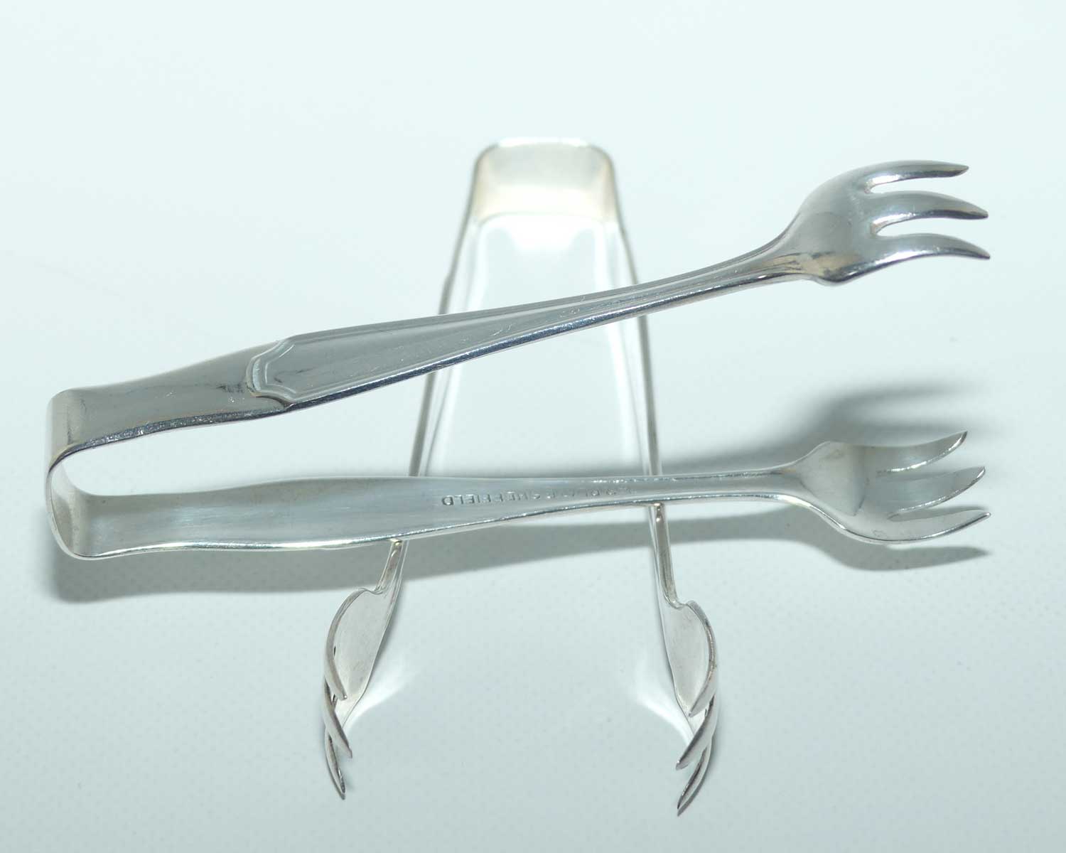 Two sets of small Silver Plated EPNS claw type sugar tongs