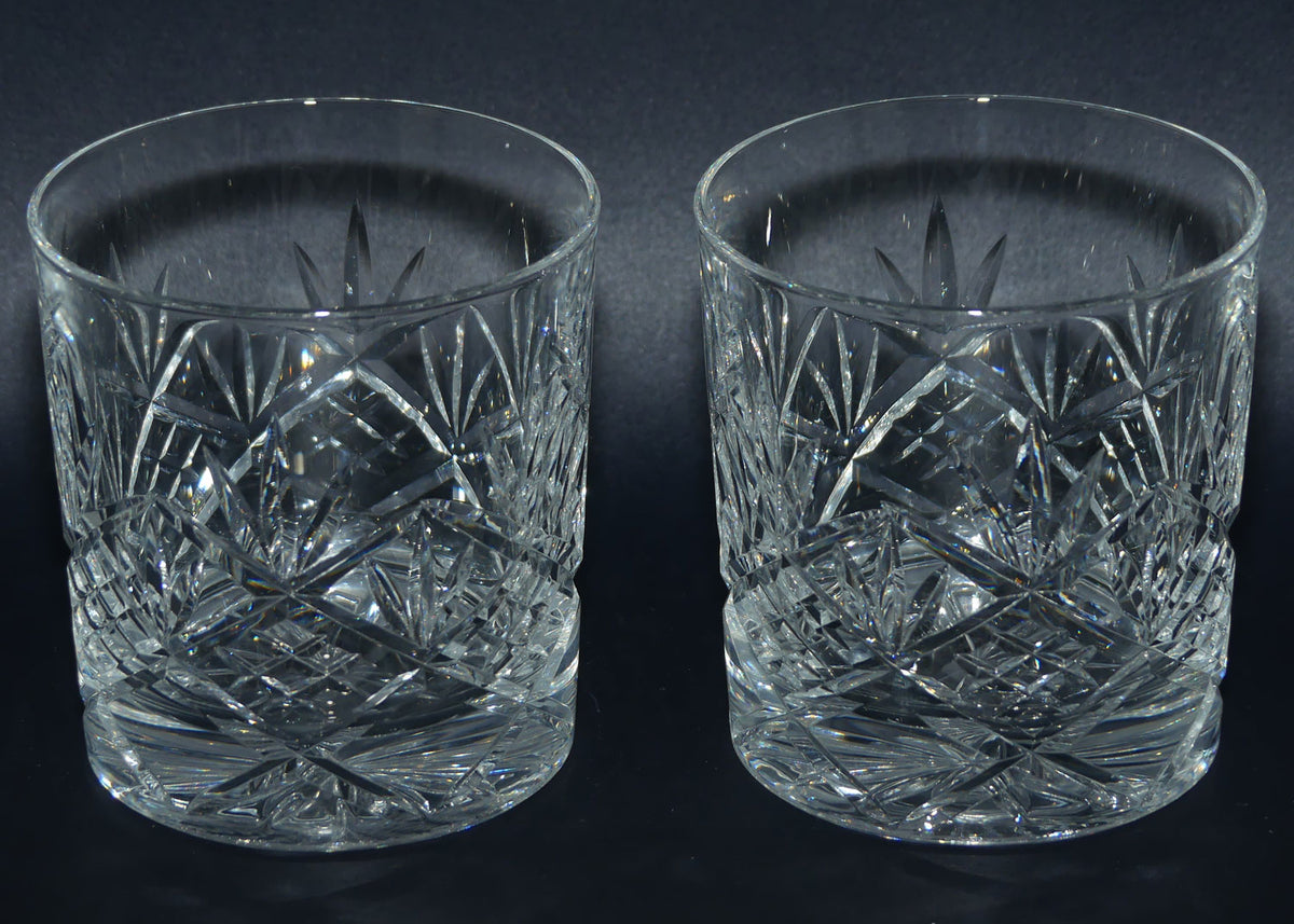 Royal Doulton Crystal Hellene pattern | Pair of Rummers | 175ml | boxed
