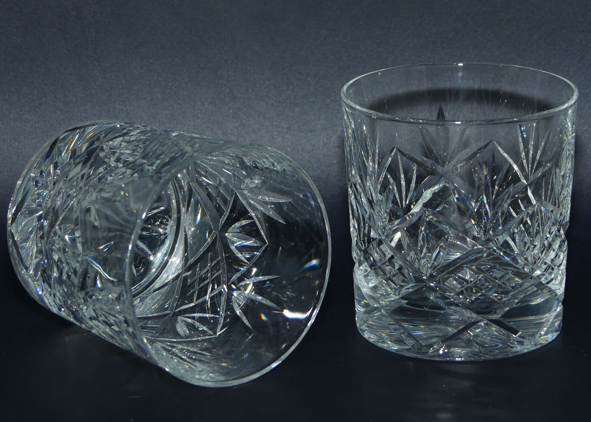 Royal Doulton Crystal Hellene pattern | Pair of Rummers | 175ml | boxed
