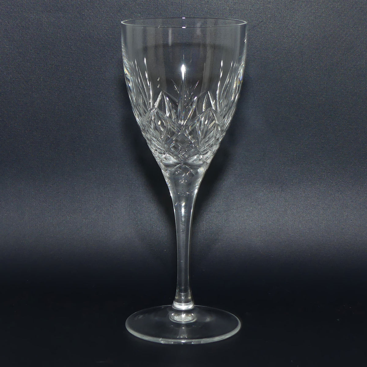 Royal Doulton Crystal Hellene pattern | Pair of Wine Glasses | 125ml | boxed