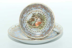 Oscar Schlegelmilch Germany demi tasse cup and saucer | Pale Blue