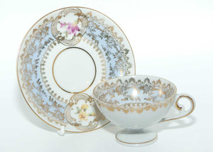 Oscar Schlegelmilch Germany demi tasse cup and saucer | Pale Blue