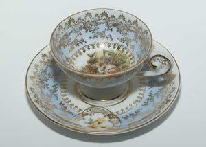 Oscar Schlegelmilch Germany demi tasse cup and saucer | Pale Blue