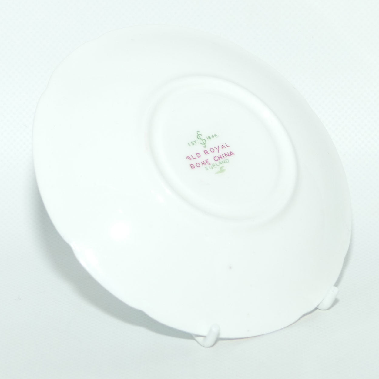 Old Royal Bone China Pale Blue trio | Lilac Flowers