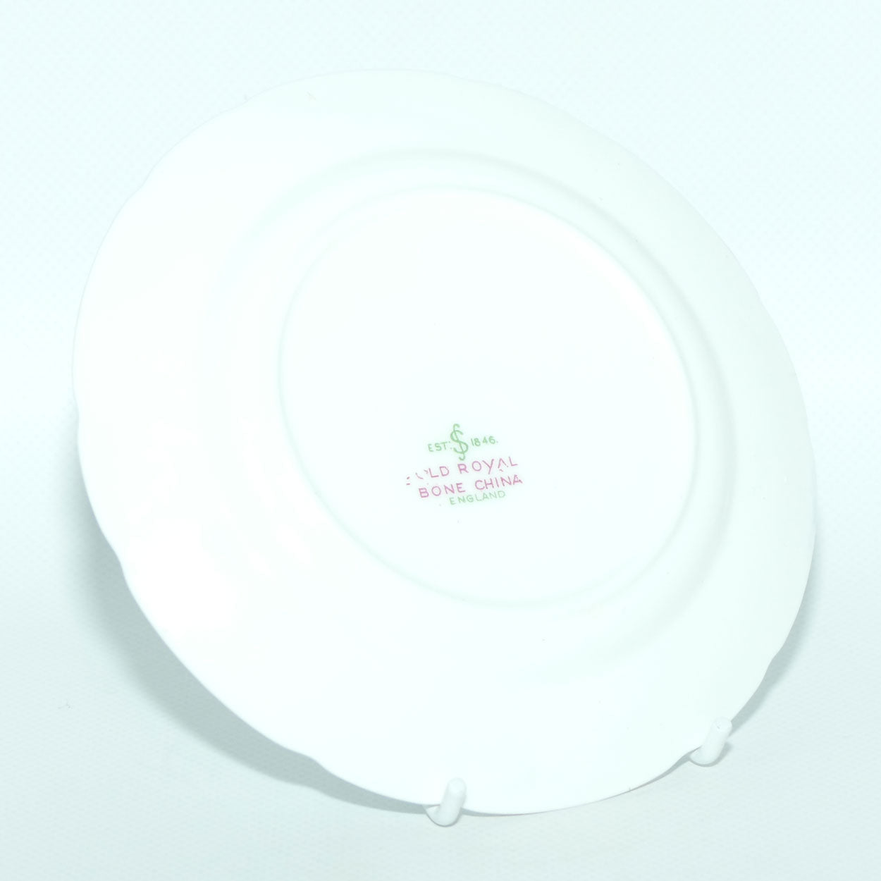 Old Royal Bone China Pale Blue trio | Lilac Flowers