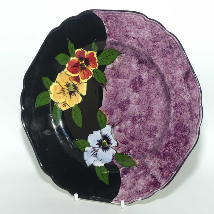 H & K Tunstall Hand Painted Panola plate | Pansy