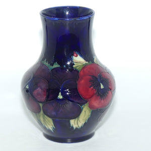 William Moorcroft Pansy 74/7 vase (Darker)