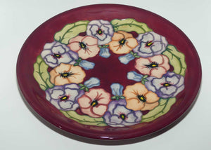 Moorcroft Nouveau Pansy 783/10 plate #1