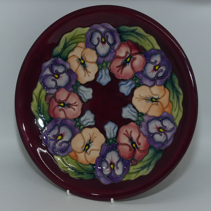 Moorcroft Nouveau Pansy 783/10 plate #2