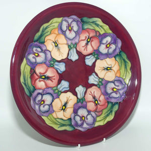 Moorcroft Nouveau Pansy 783/10 plate #2