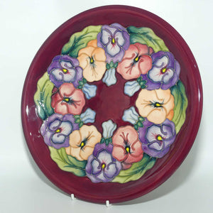 Moorcroft Nouveau Pansy 783/10 plate #2