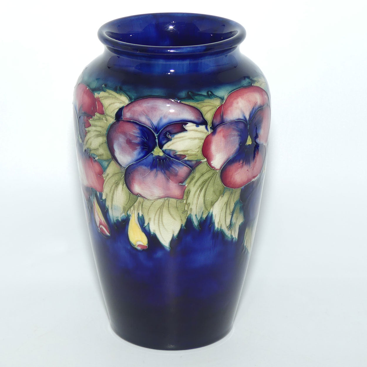 William Moorcroft Pansy 8/8 vase