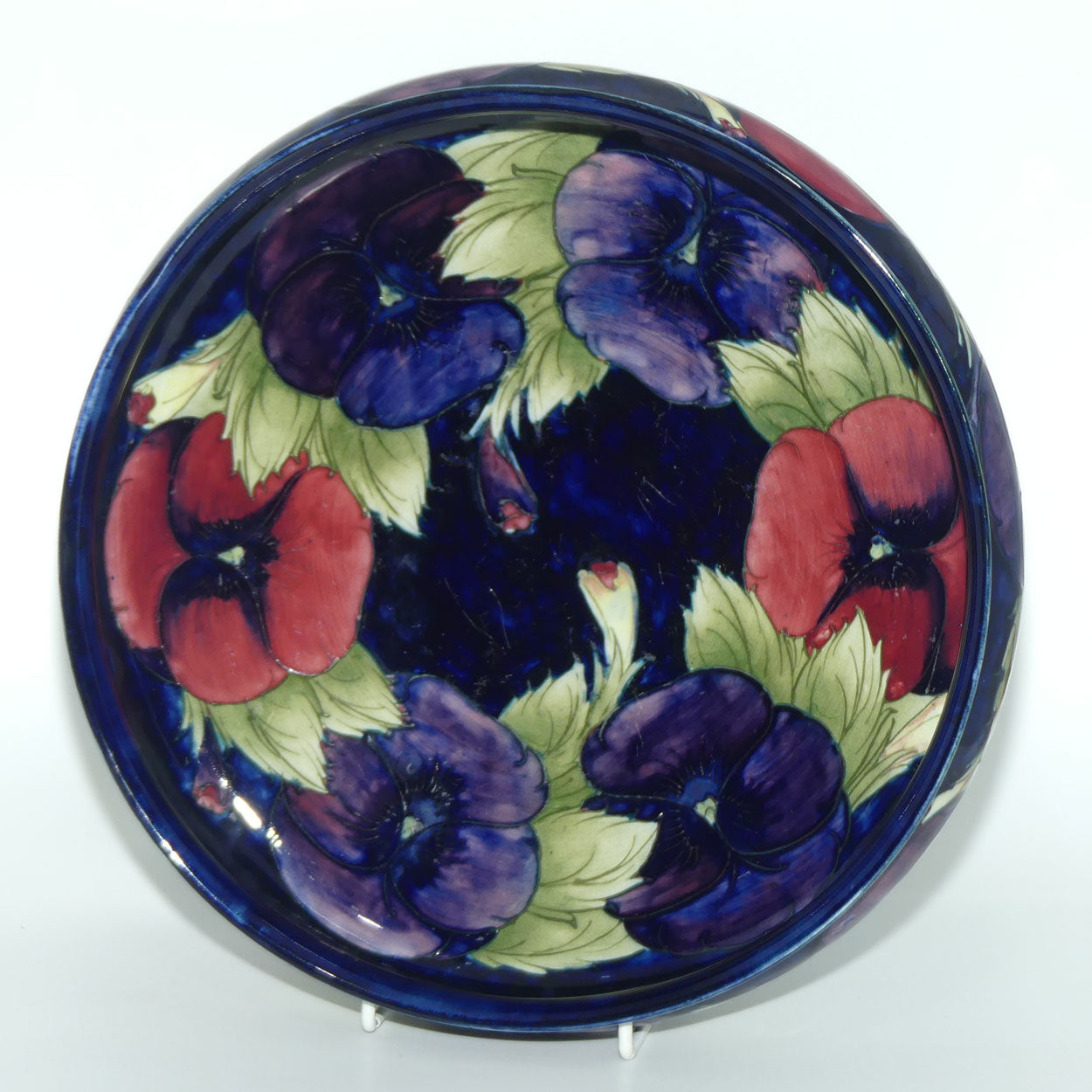 William Moorcroft Pansy 252 float bowl