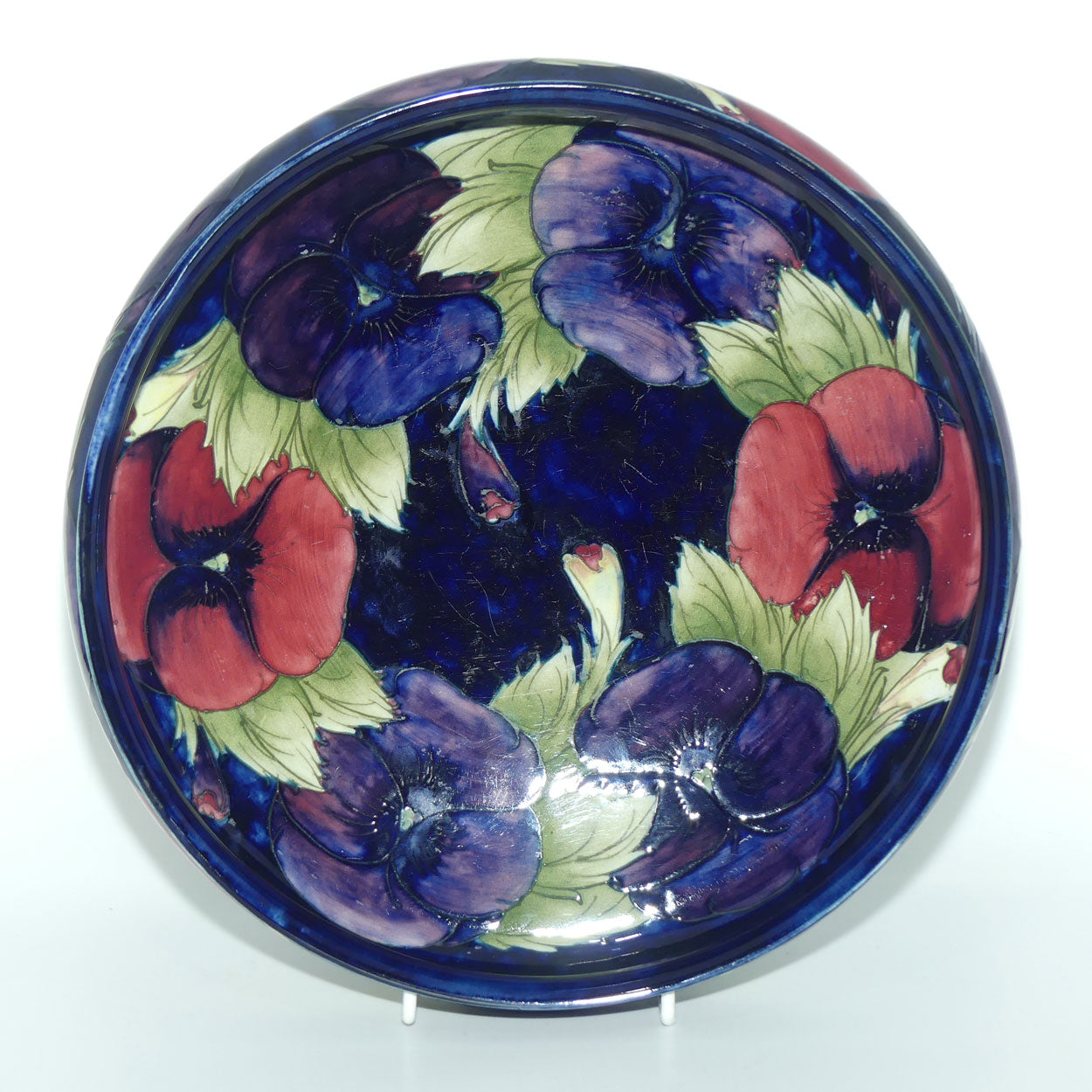 William Moorcroft Pansy 252 float bowl