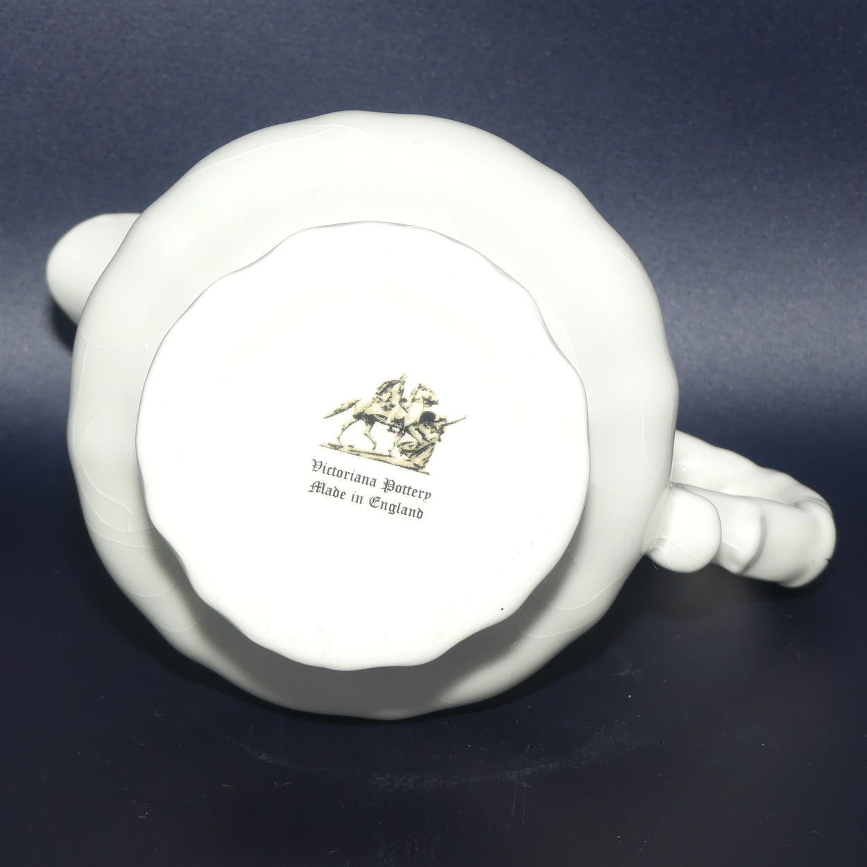 Victoriana Pottery miniature jug and basin set | Pansies motif