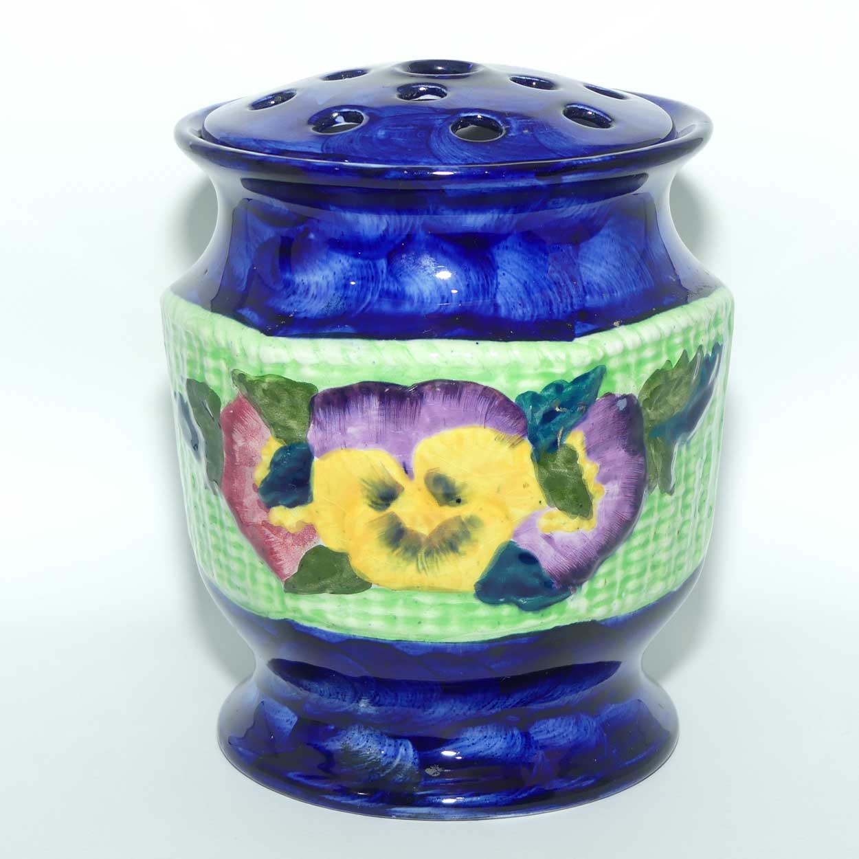 Maling Ringtons Ltd Pansy pattern flower vase with insert | Planter size