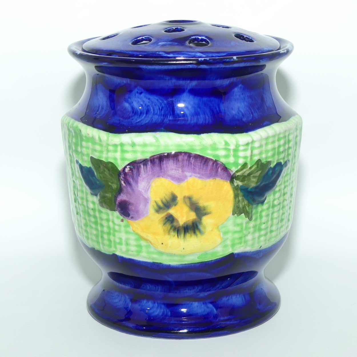 Maling Ringtons Ltd Pansy pattern flower vase with insert | Planter size