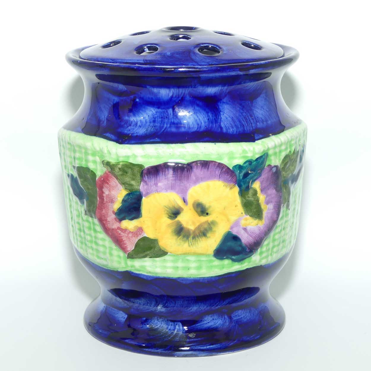 Maling Ringtons Ltd Pansy pattern flower vase with insert | Planter size