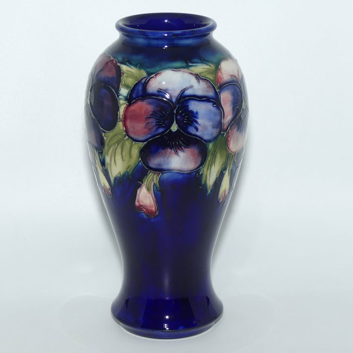 William Moorcroft Pansy tall bulbous vase