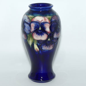 William Moorcroft Pansy tall bulbous vase