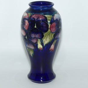 William Moorcroft Pansy tall bulbous vase