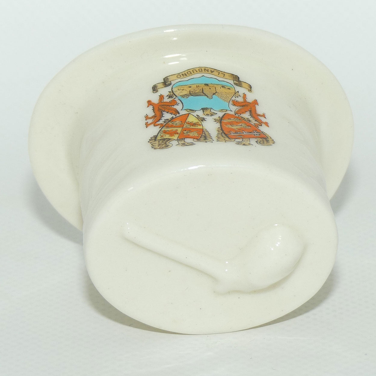 Shelley China souvenir miniature Pats Hat and Dudeen | Crested Llandudno Wales | c.1900