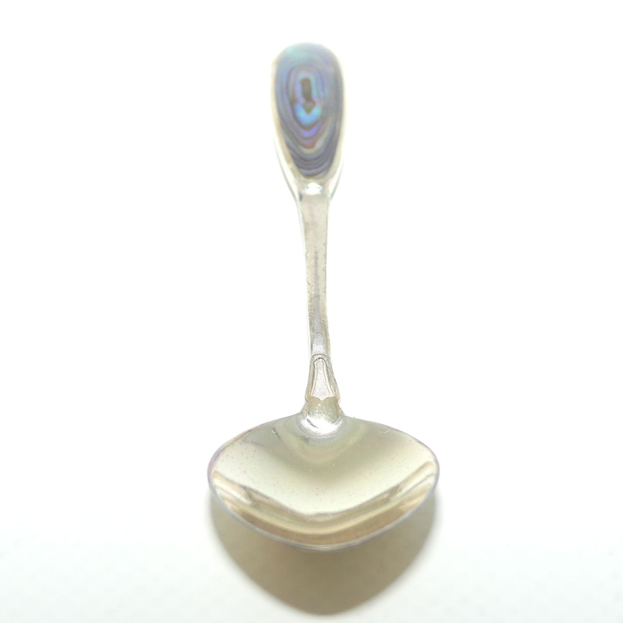 New Zealand Sterling Silver souvenir teaspoon | Paua Shell set handle