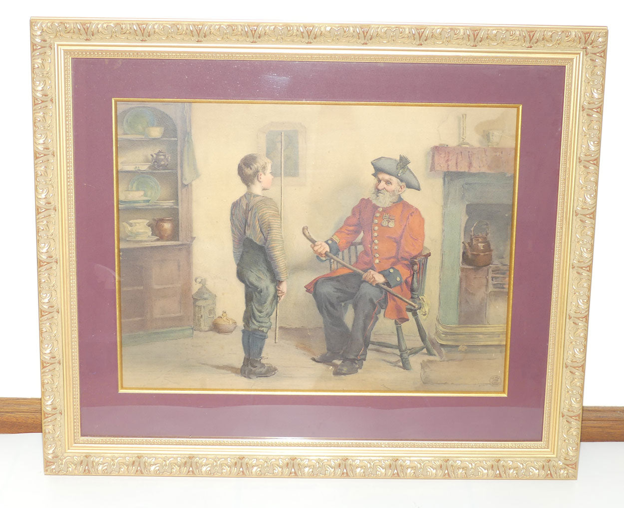 Genuine Antique Pears Print c.1907 | A Chip off the Old Block | Fred Evans