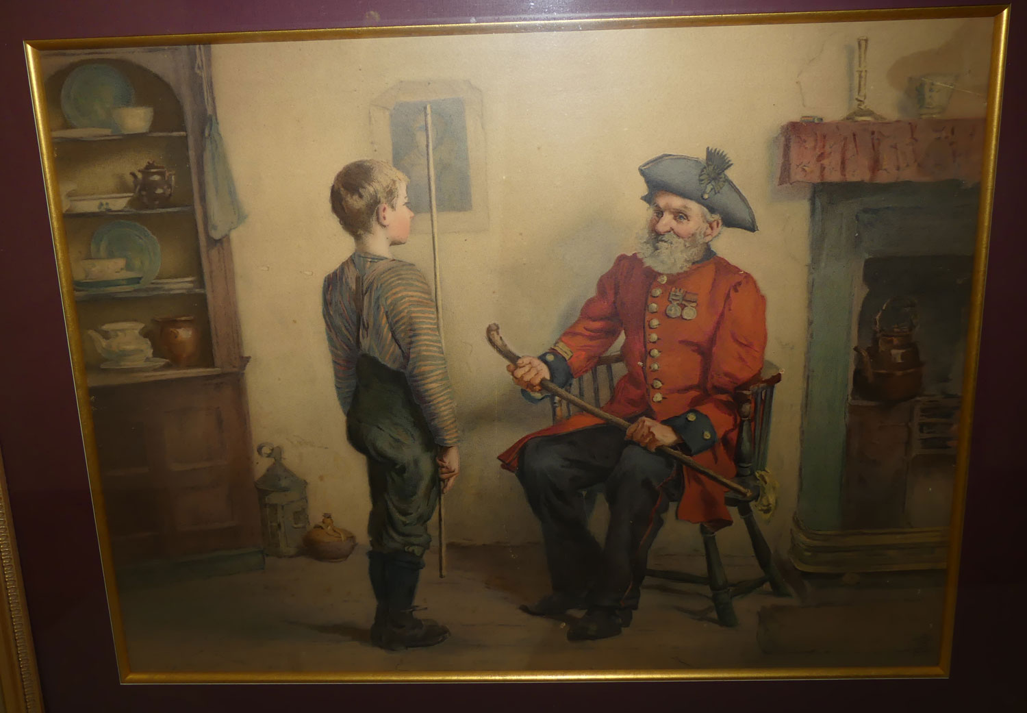 Genuine Antique Pears Print c.1907 | A Chip off the Old Block | Fred Evans