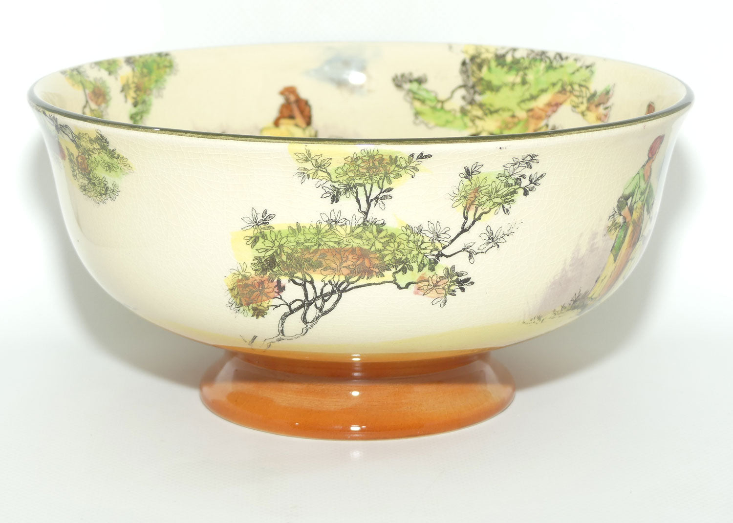 Royal Doulton Gleaners and Gypsies pedestal fruit bowl D4983