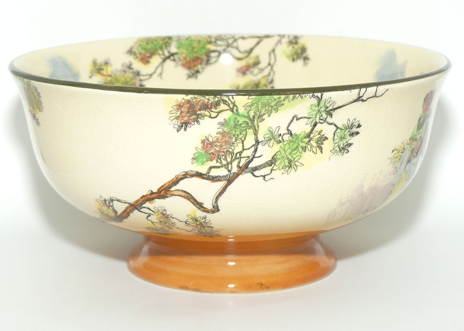 Royal Doulton Gleaners and Gypsies pedestal fruit bowl D4983