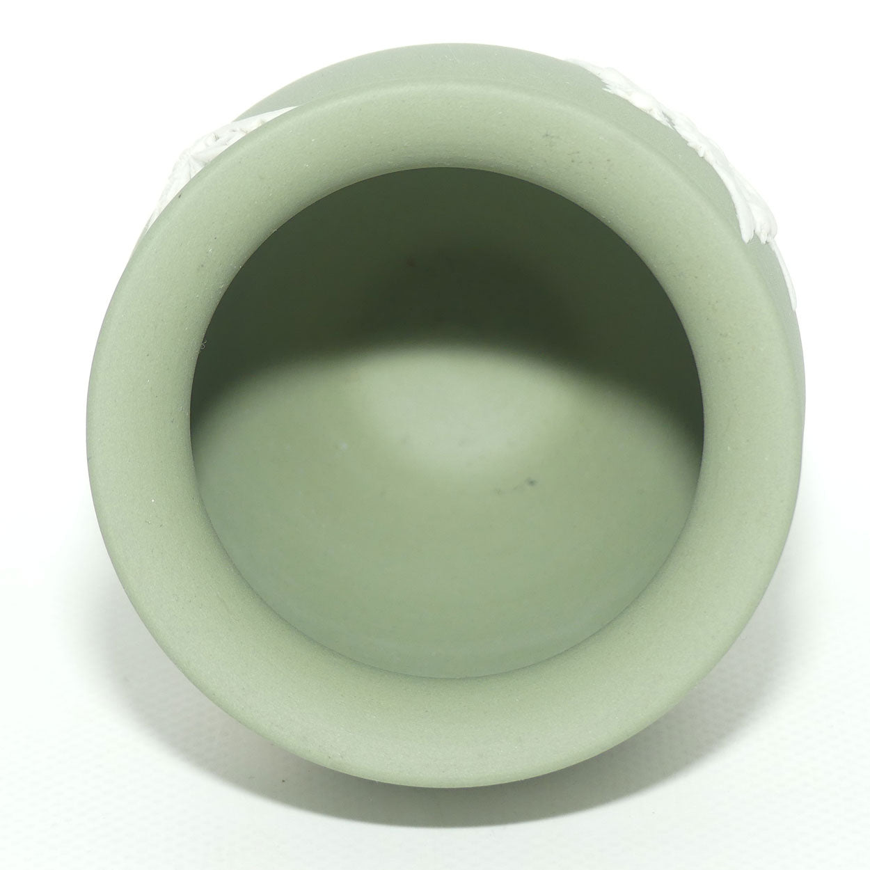 Wedgwood Jasper | White on Sage Green | Grecian Maidens and Pegasus vase