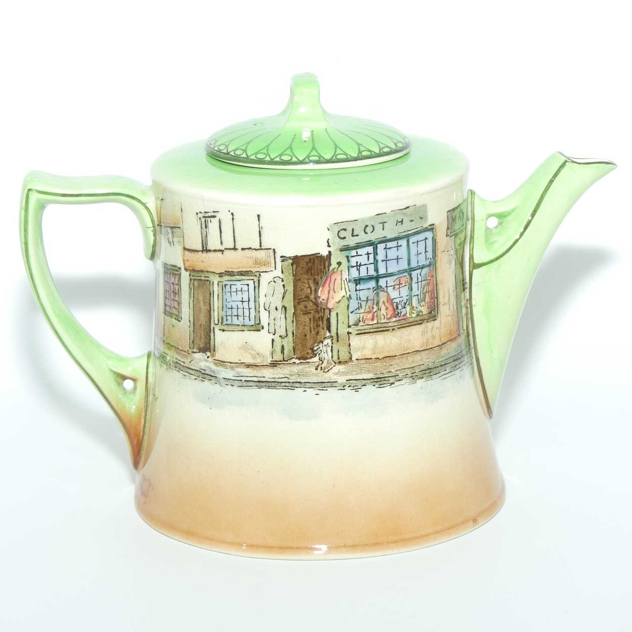 Royal Doulton Dickens Old Peggoty teapot D2973 | Corinth shape