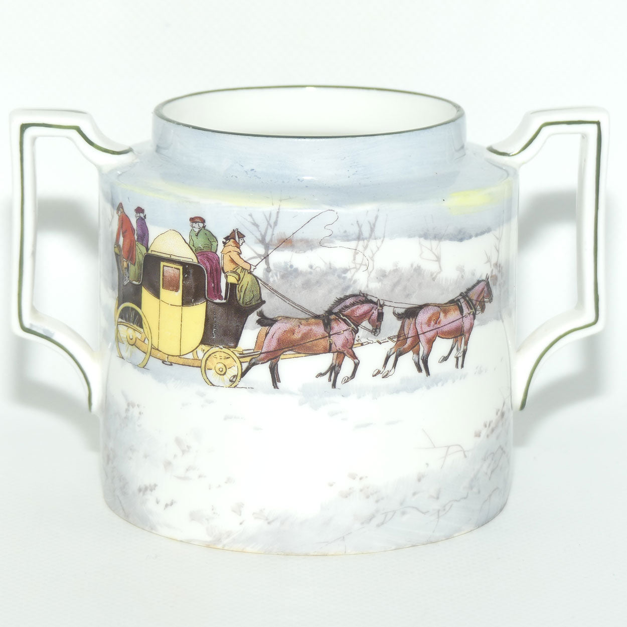 Royal Doulton Coaching Days | Snow Scene Pekoe open sugar bowl E2768