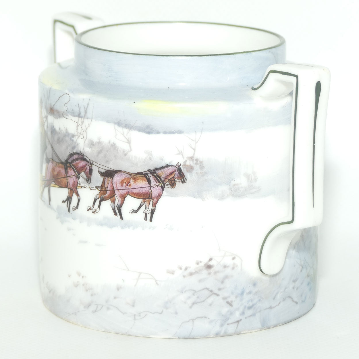 Royal Doulton Coaching Days | Snow Scene Pekoe open sugar bowl E2768