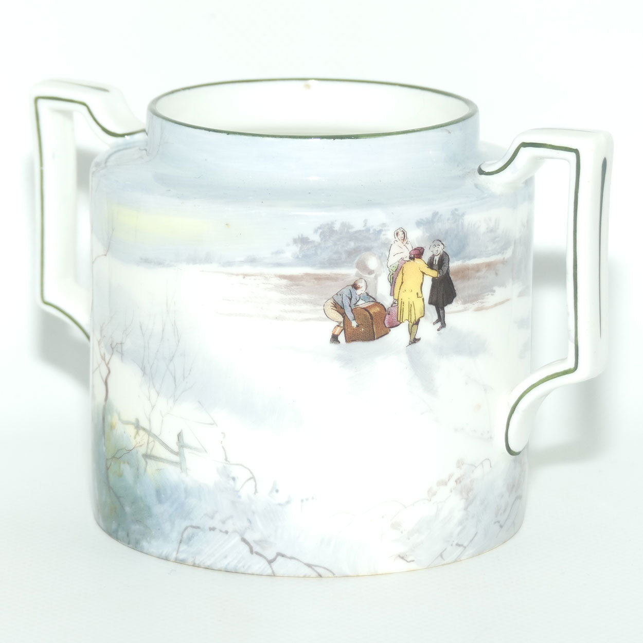 Royal Doulton Coaching Days | Snow Scene Pekoe open sugar bowl E2768