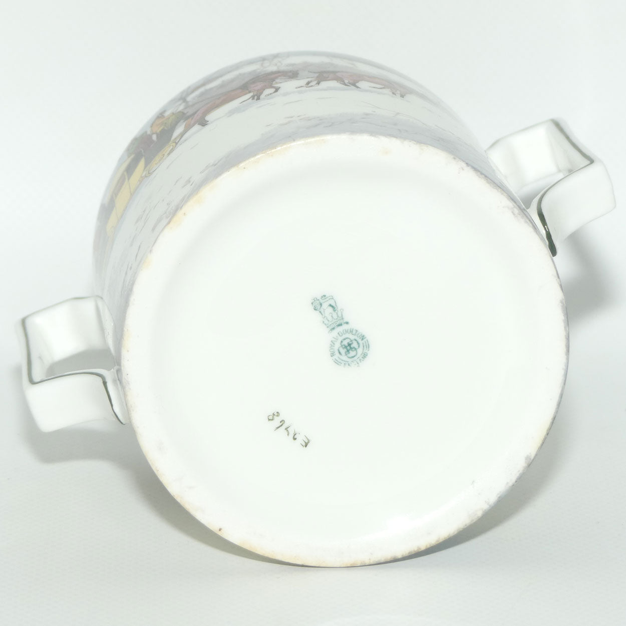 Royal Doulton Coaching Days | Snow Scene Pekoe open sugar bowl E2768