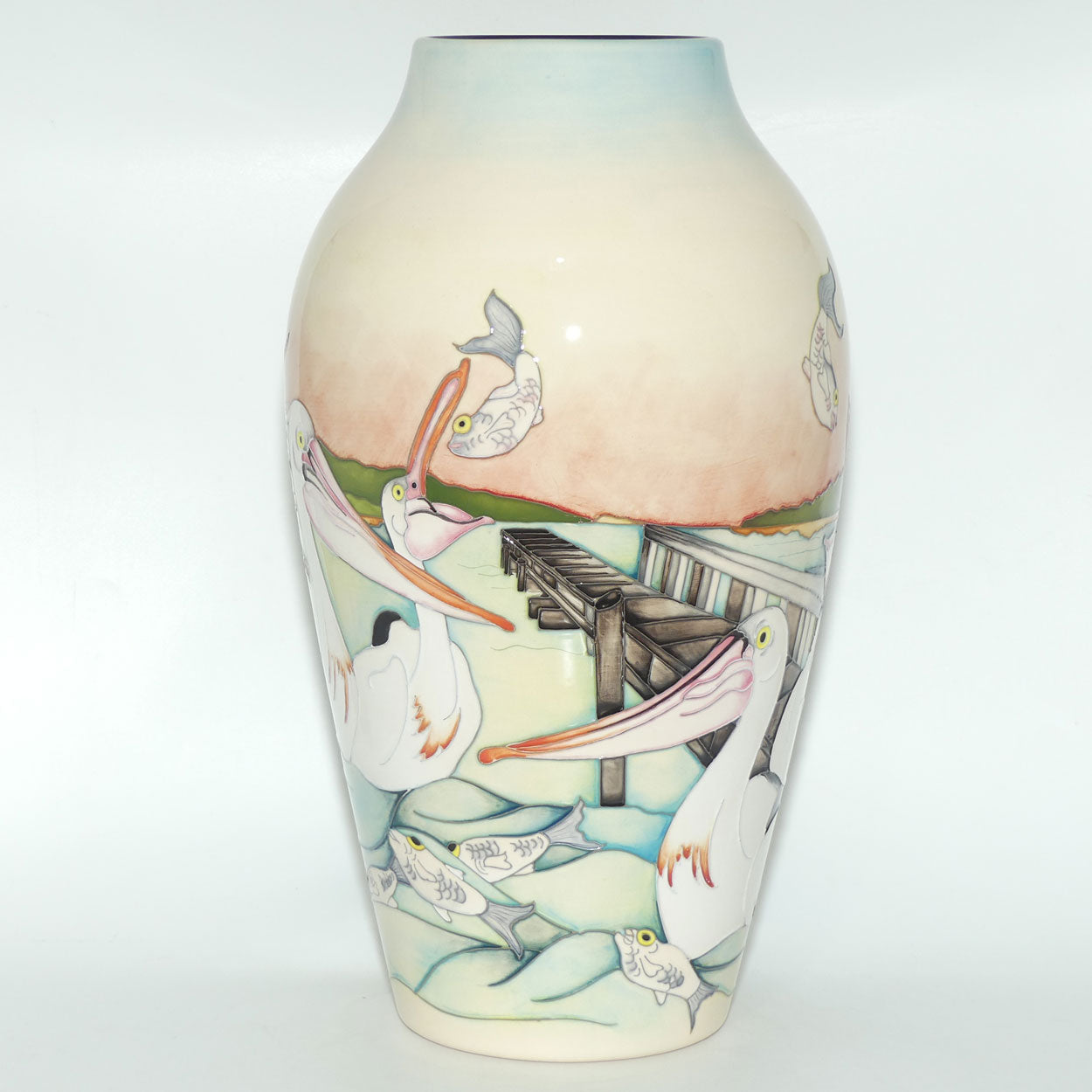 Moorcroft Pelican Parade 200/15 vase | TRIAL dated 23.5.2018