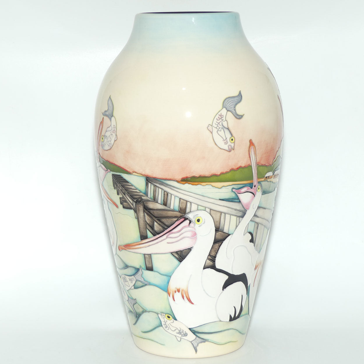 Moorcroft Pelican Parade 200/15 vase | TRIAL dated 23.5.2018