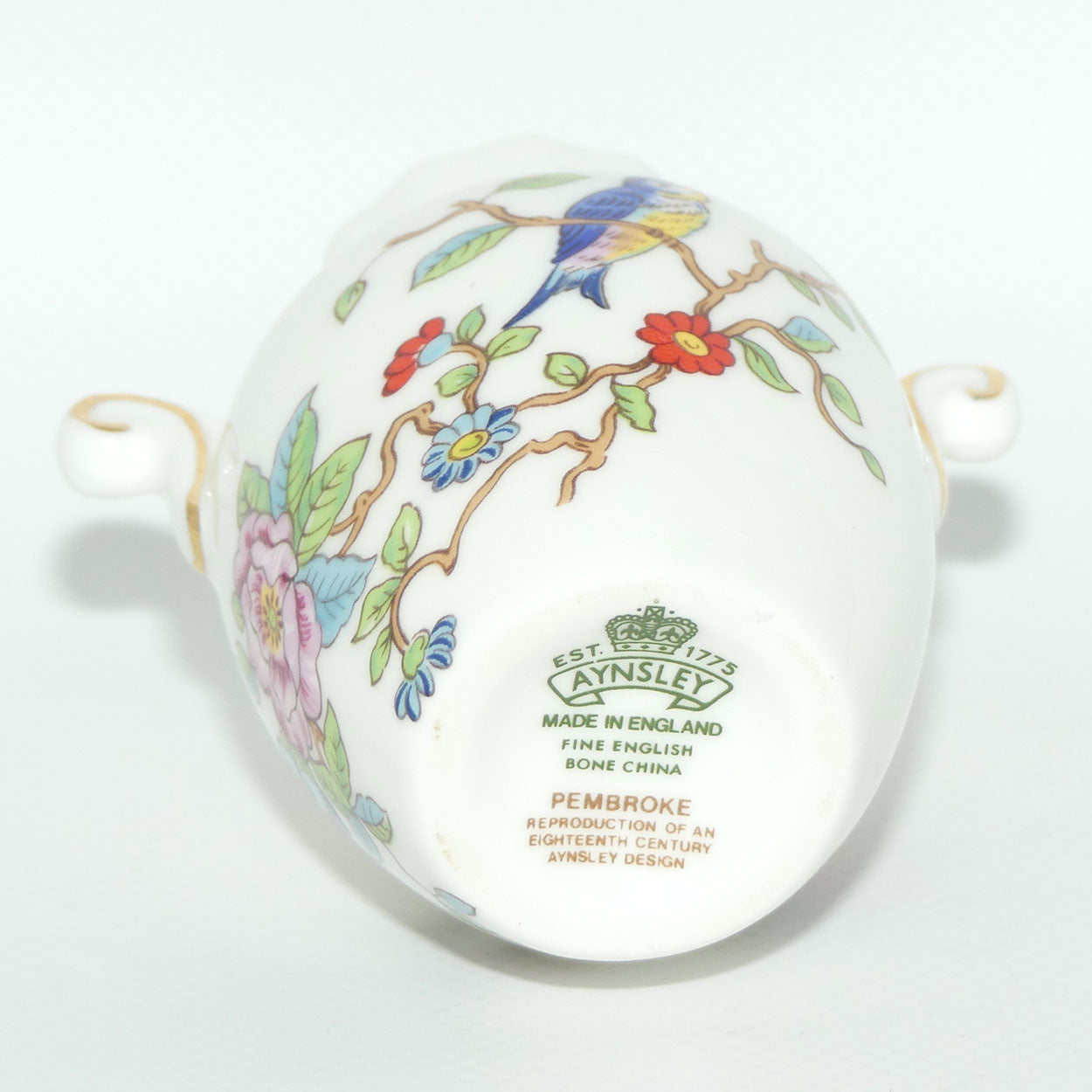Aynsley Pembroke pattern double handle miniature vase