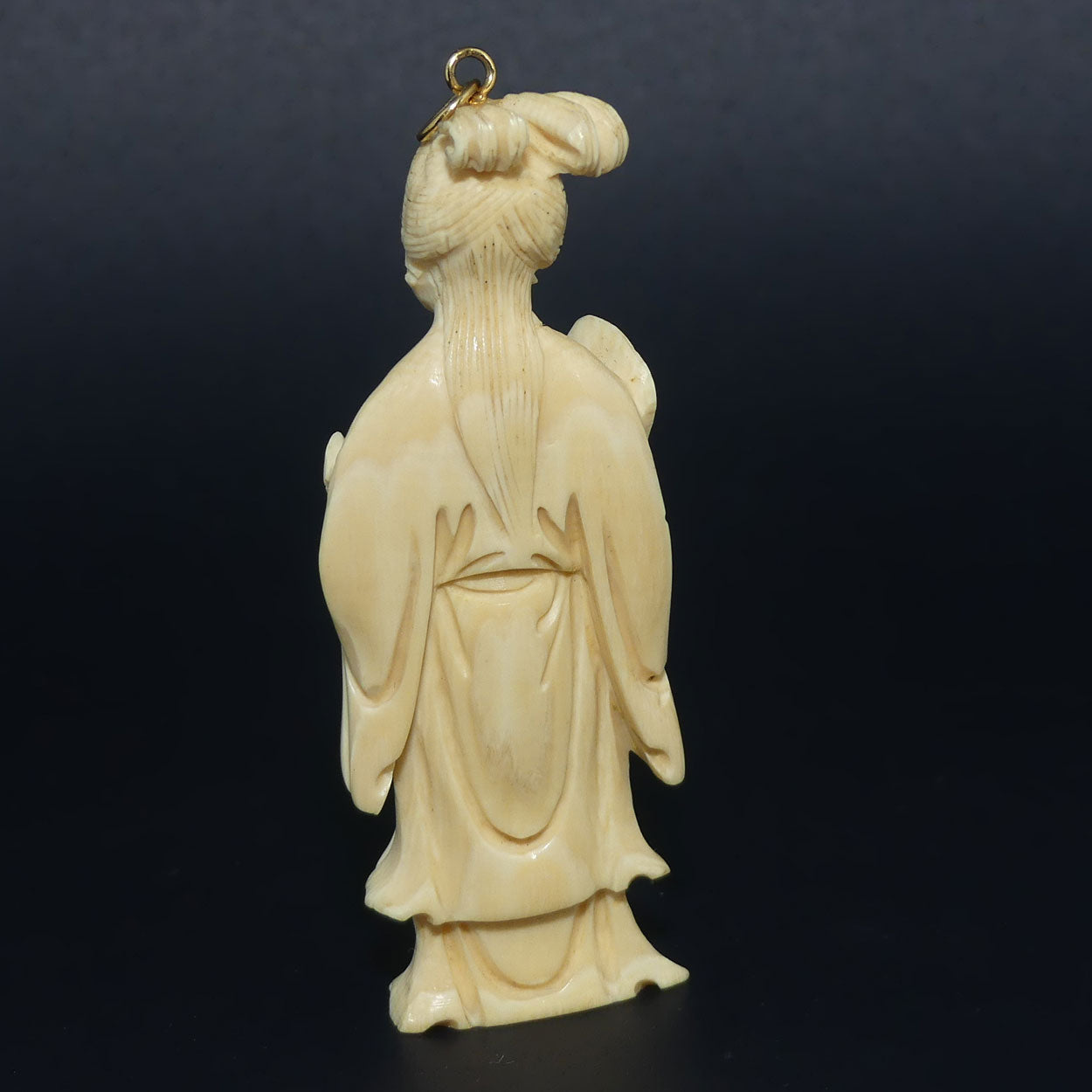 Carved Ivory Pendant | Japanese Gent