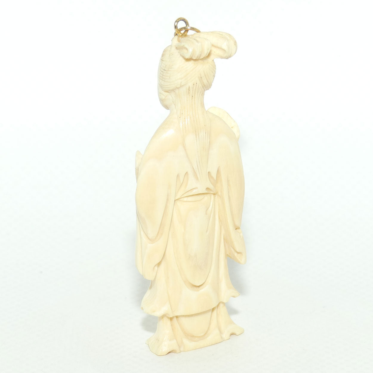 Carved Ivory Pendant | Japanese Gent