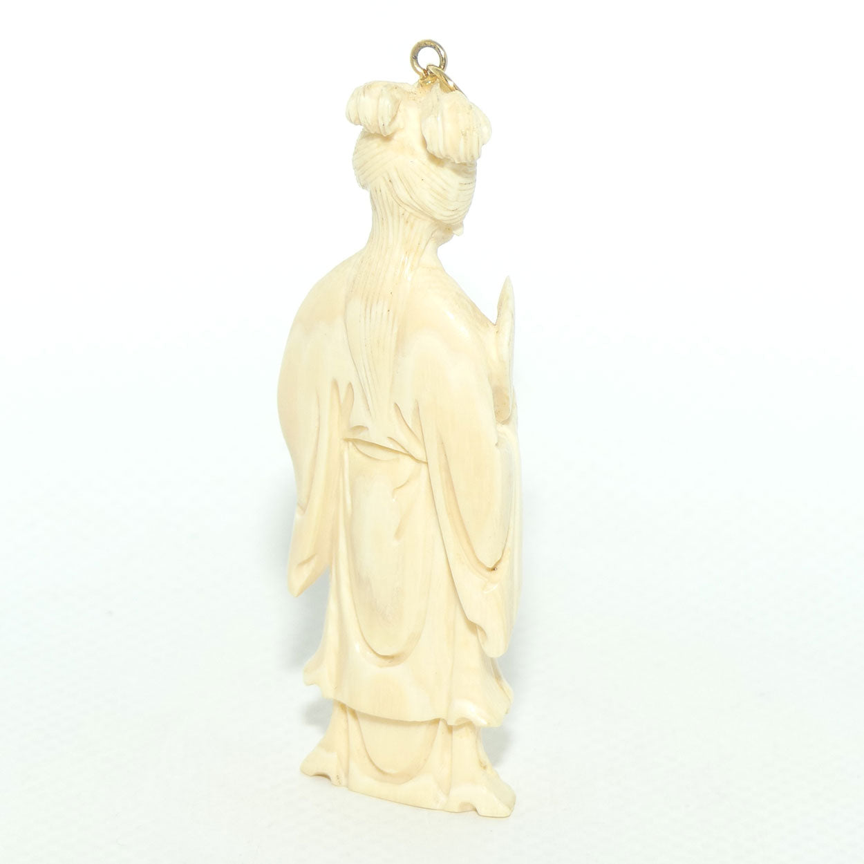 Carved Ivory Pendant | Japanese Gent