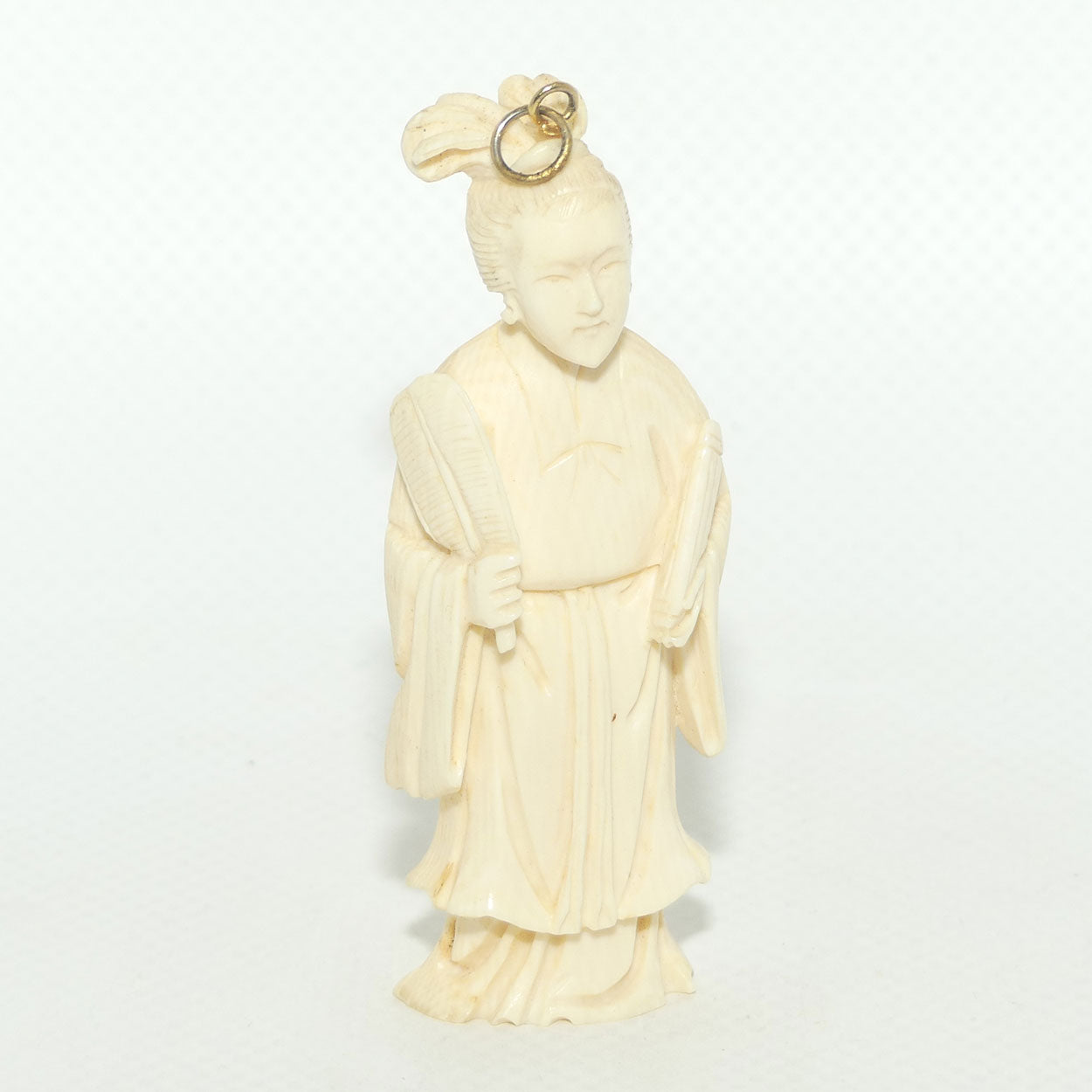 Carved Ivory Pendant | Japanese Gent