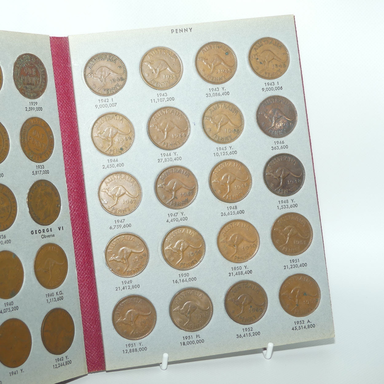Hendo Australian Coin Album | Penny Set Complete but no 1930