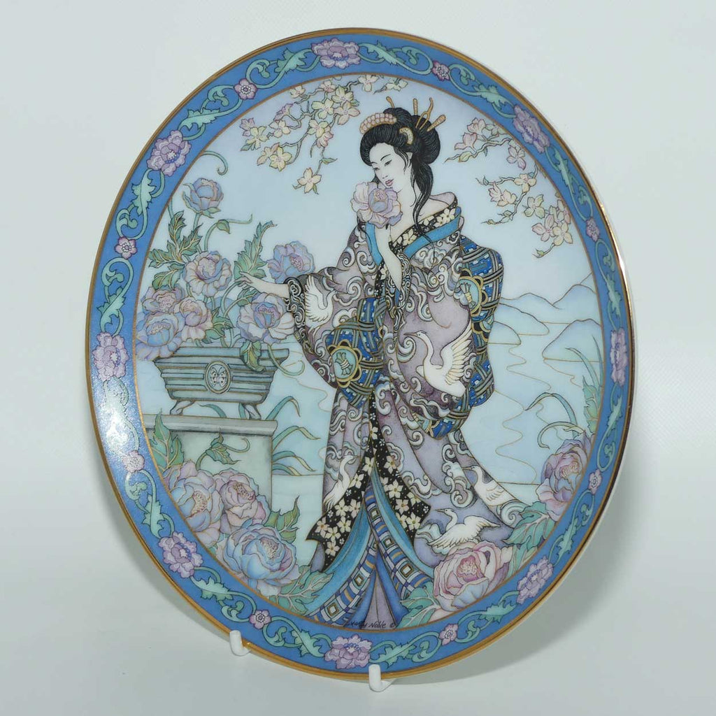 Royal Doulton Flower Maiden plate by Marty Noble | Peony Maiden