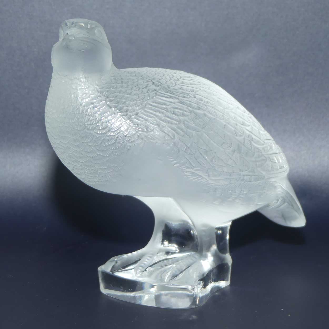 Lalique France Perdrix Debout Partridge figure